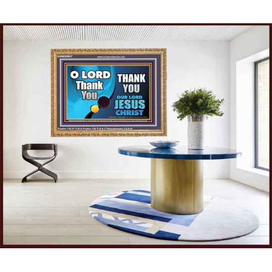 THANK YOU OUR LORD JESUS CHRIST  Custom Biblical Painting  GWMS9907  