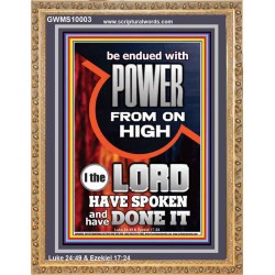 POWER FROM ON HIGH - HOLY GHOST FIRE  Righteous Living Christian Picture  GWMS10003  "28x34"