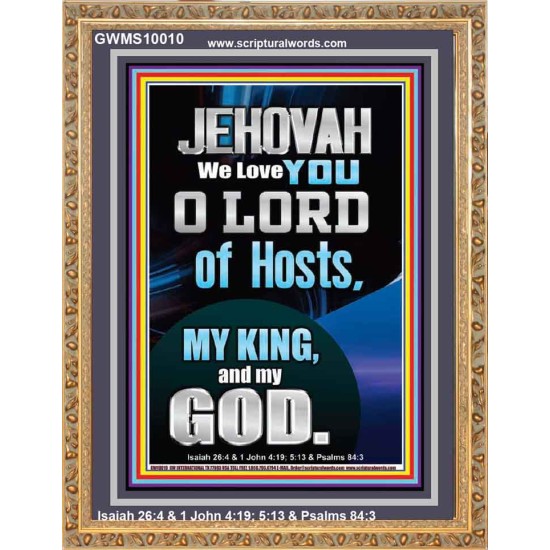 JEHOVAH WE LOVE YOU  Unique Power Bible Portrait  GWMS10010  