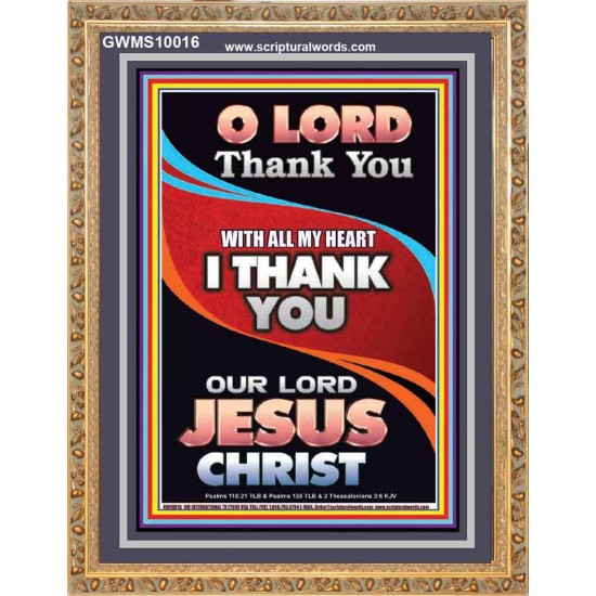THANK YOU OUR LORD JESUS CHRIST  Sanctuary Wall Portrait  GWMS10016  