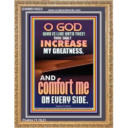 O GOD INCREASE MY GREATNESS  Church Portrait  GWMS10023  "28x34"