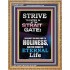 STRAIT GATE LEADS TO HOLINESS THE RESULT ETERNAL LIFE  Ultimate Inspirational Wall Art Portrait  GWMS10026  "28x34"