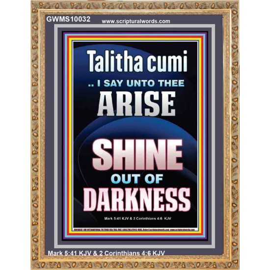 TALITHA CUMI ARISE SHINE OUT OF DARKNESS  Children Room Portrait  GWMS10032  