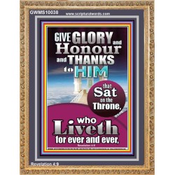 GIVE GLORY AND HONOUR TO JEHOVAH EL SHADDAI  Biblical Art Portrait  GWMS10038  "28x34"