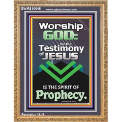 TESTIMONY OF JESUS IS THE SPIRIT OF PROPHECY  Kitchen Wall Décor  GWMS10046  "28x34"
