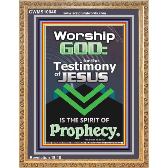 TESTIMONY OF JESUS IS THE SPIRIT OF PROPHECY  Kitchen Wall Décor  GWMS10046  