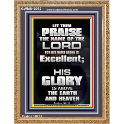 LET THEM PRAISE THE NAME OF THE LORD  Bathroom Wall Art Picture  GWMS10052  "28x34"