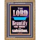 THE MEEK IS BEAUTIFY WITH SALVATION  Scriptural Prints  GWMS10058  