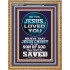 OH YES JESUS LOVED YOU  Modern Wall Art  GWMS10070  "28x34"