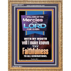SING OF THE MERCY OF THE LORD  Décor Art Work  GWMS10071  "28x34"