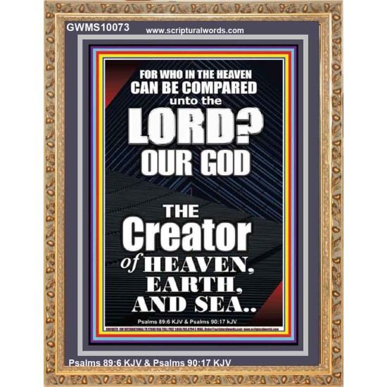 WHO IN THE HEAVEN CAN BE COMPARED TO JEHOVAH EL SHADDAI  Affordable Wall Art Prints  GWMS10073  