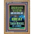 CONSIDER MINE AFFLICTION O LORD MY GOD  Christian Quote Portrait  GWMS11782  "28x34"