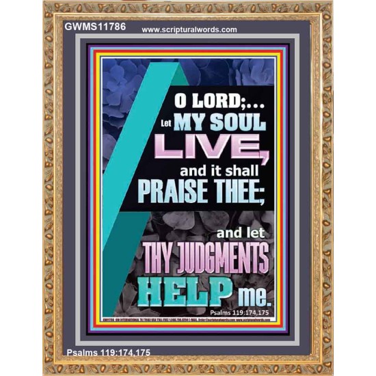 LET THY JUDGEMENTS HELP ME  Contemporary Christian Wall Art  GWMS11786  