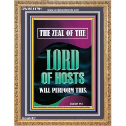 THE ZEAL OF THE LORD OF HOSTS WILL PERFORM THIS  Contemporary Christian Wall Art  GWMS11791  "28x34"