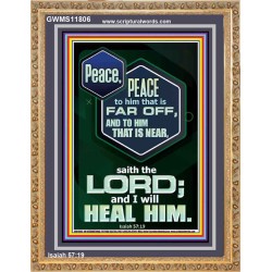PEACE PEACE TO HIM THAT IS FAR OFF AND NEAR  Christian Wall Art  GWMS11806  "28x34"