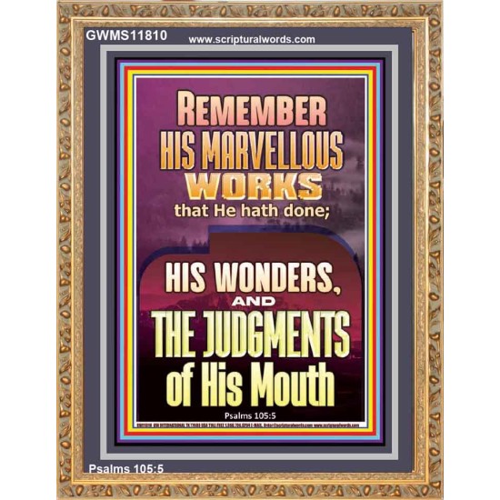 REMEMBER HIS MARVELLOUS WORKS  Scripture Portrait   GWMS11810  