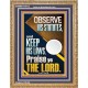 OBSERVE HIS STATUTES AND KEEP ALL HIS LAWS  Wall & Art Décor  GWMS11812  