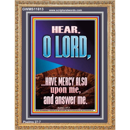 BECAUSE OF YOUR GREAT MERCIES PLEASE ANSWER US O LORD  Art & Wall Décor  GWMS11813  