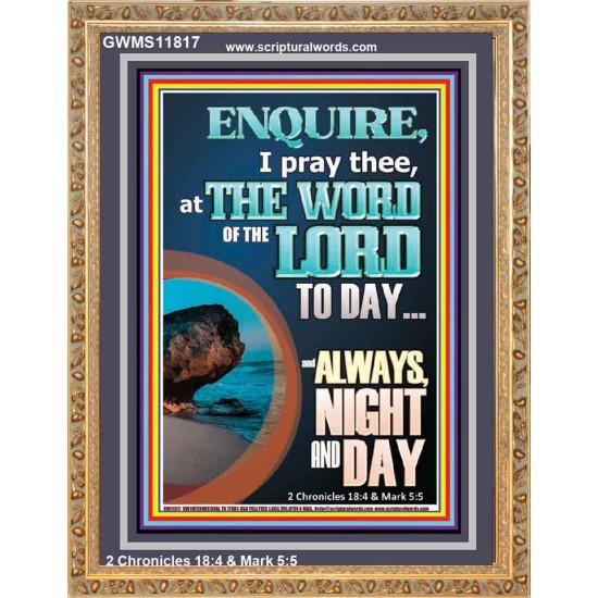 STUDY THE WORD OF THE LORD DAY AND NIGHT  Large Wall Accents & Wall Portrait  GWMS11817  