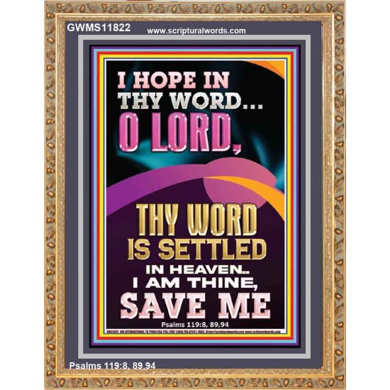 I AM THINE SAVE ME O LORD  Christian Quote Portrait  GWMS11822  