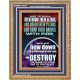 OVERTHROW THEIR ALTARS AND BREAK THEIR PILLARS  Custom Wall Scriptural Art  GWMS11833  