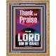 THANK AND PRAISE THE LORD GOD  Custom Christian Wall Art  GWMS11834  