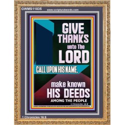 MAKE KNOWN HIS DEEDS AMONG THE PEOPLE  Custom Christian Artwork Portrait  GWMS11835  "28x34"