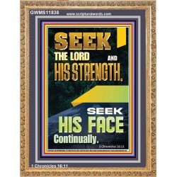 SEEK THE FACE OF GOD CONTINUALLY  Unique Scriptural ArtWork  GWMS11838  "28x34"