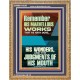 HIS MARVELLOUS WONDERS AND THE JUDGEMENTS OF HIS MOUTH  Custom Modern Wall Art  GWMS11839  