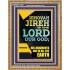 JEHOVAH JIREH HIS JUDGEMENT ARE IN ALL THE EARTH  Custom Wall Décor  GWMS11840  "28x34"