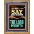 LET MEN SAY AMONG THE NATIONS THE LORD REIGNETH  Custom Inspiration Bible Verse Portrait  GWMS11849  "28x34"