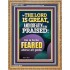 THE LORD IS GREAT AND GREATLY TO PRAISED FEAR THE LORD  Bible Verse Portrait Art  GWMS11864  "28x34"