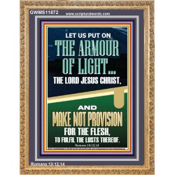 PUT ON THE ARMOUR OF LIGHT OUR LORD JESUS CHRIST  Bible Verse for Home Portrait  GWMS11872  "28x34"