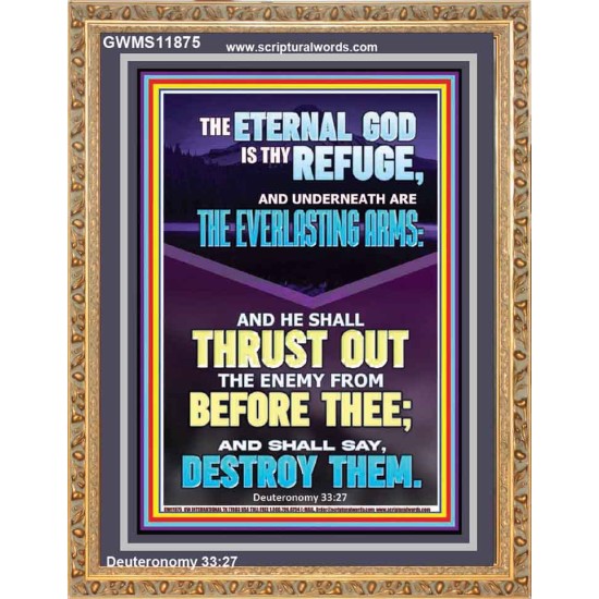 THE EVERLASTING ARMS OF JEHOVAH  Printable Bible Verse to Portrait  GWMS11875  