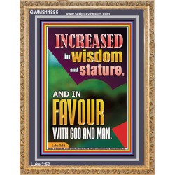 INCREASED IN WISDOM AND STATURE AND IN FAVOUR WITH GOD AND MAN  Righteous Living Christian Picture  GWMS11885  "28x34"