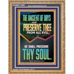 THE ANCIENT OF DAYS SHALL PRESERVE THEE FROM ALL EVIL  Children Room Wall Portrait  GWMS11906  "28x34"