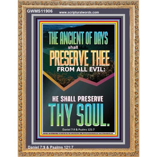 THE ANCIENT OF DAYS SHALL PRESERVE THEE FROM ALL EVIL  Children Room Wall Portrait  GWMS11906  