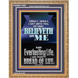 I AM THAT BREAD OF LIFE  Unique Power Bible Portrait  GWMS11955  "28x34"