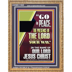 GO IN PEACE THE PRESENCE OF THE LORD BE WITH YOU  Ultimate Power Portrait  GWMS11965  "28x34"