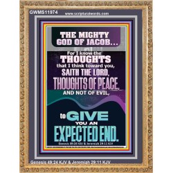 THOUGHTS OF PEACE AND NOT OF EVIL  Scriptural Décor  GWMS11974  "28x34"