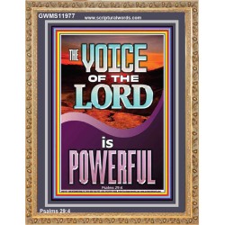 THE VOICE OF THE LORD IS POWERFUL  Scriptures Décor Wall Art  GWMS11977  