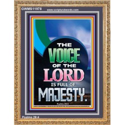 THE VOICE OF THE LORD IS FULL OF MAJESTY  Scriptural Décor Portrait  GWMS11978  
