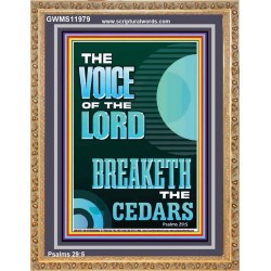 THE VOICE OF THE LORD BREAKETH THE CEDARS  Scriptural Décor Portrait  GWMS11979  