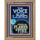 THE VOICE OF THE LORD DIVIDETH THE FLAMES OF FIRE  Christian Portrait Art  GWMS11980  