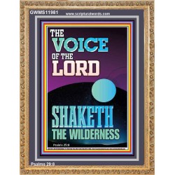 THE VOICE OF THE LORD SHAKETH THE WILDERNESS  Christian Portrait Art  GWMS11981  