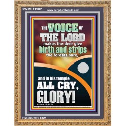 THE VOICE OF THE LORD MAKES THE DEER GIVE BIRTH  Christian Portrait Wall Art  GWMS11982  