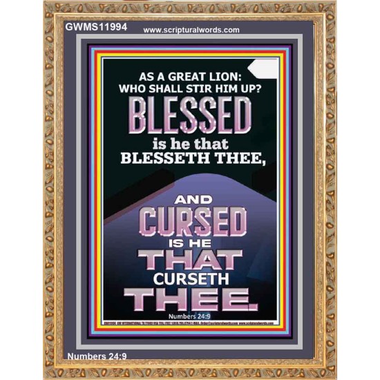 BLESSED IS HE THAT BLESSETH THEE  Encouraging Bible Verse Portrait  GWMS11994  