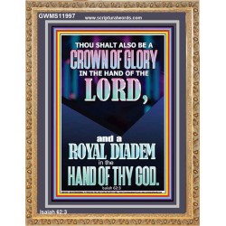 A CROWN OF GLORY AND A ROYAL DIADEM  Christian Quote Portrait  GWMS11997  