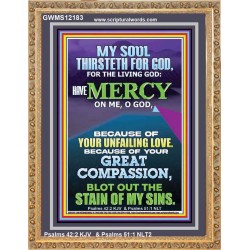 BECAUSE OF YOUR UNFAILING LOVE AND GREAT COMPASSION  Religious Wall Art   GWMS12183  "28x34"
