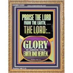 PRAISE THE LORD FROM THE EARTH  Contemporary Christian Paintings Portrait  GWMS12200  "28x34"